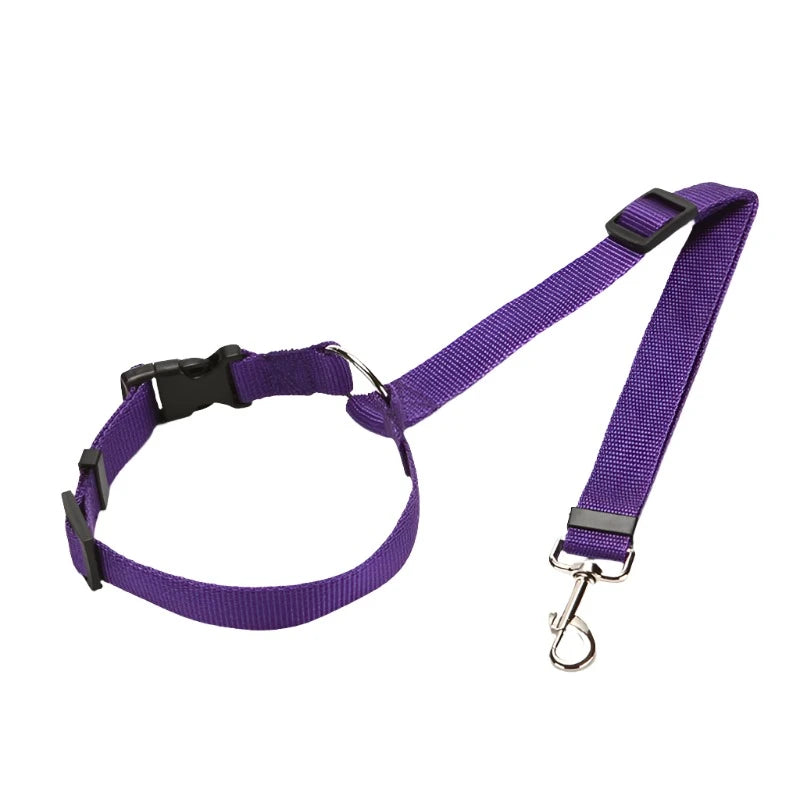 Purple - Dog Car Seat Belt