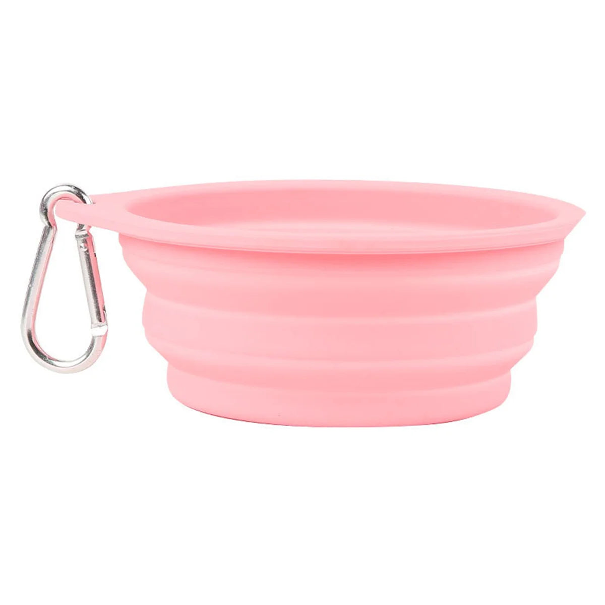 Pink - Portable Collapsible Silicone Dog Bowl