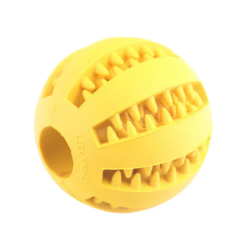 Yellow - Interactive Elasticity Dog Ball Toy