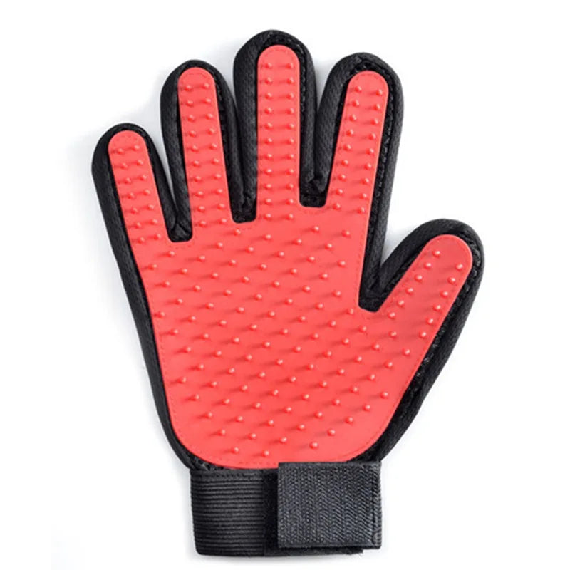 Red - Pet Grooming Glove